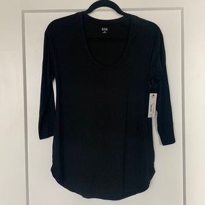Ana black long sleeve shirt, size xs, never worn